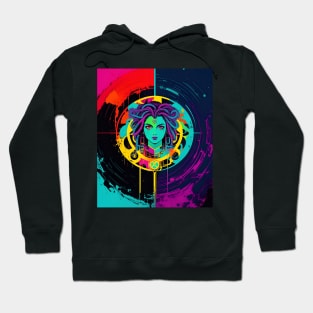 Medusa Graffiti Neon Glow Hoodie